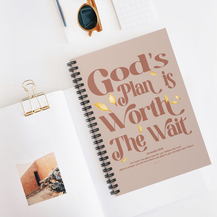 ositive Mental Health Notebook Journal, featuring an uplifting Bible verse to bring comfort, motivation, and hope.