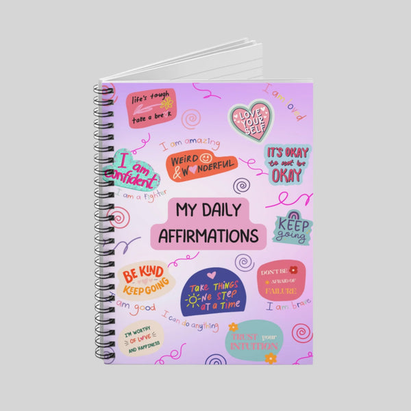 Positive Mental Health Notebook, designed to inspire self-care, mindfulness, and personal growth through daily journaling.
