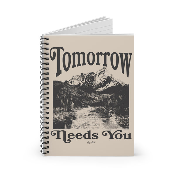 Self-care journal interior pages with structured prompts for self-reflection, stress relief, and emotional growth.
