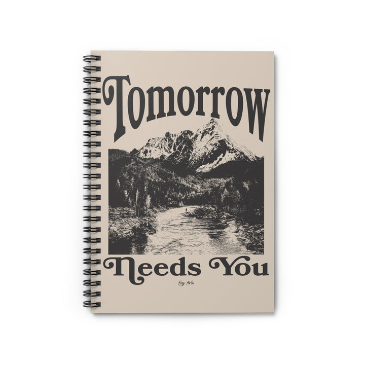  Tomorrow Needs You Therapy Journal cover, a beautifully designed self-care notebook for mindfulness, healing, and emotional well-being.
