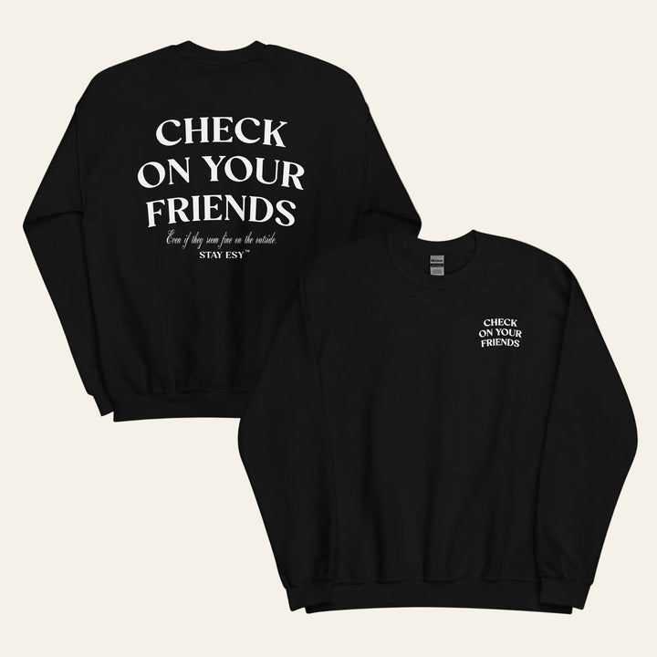 Check on your friends sweatshirt in black.
