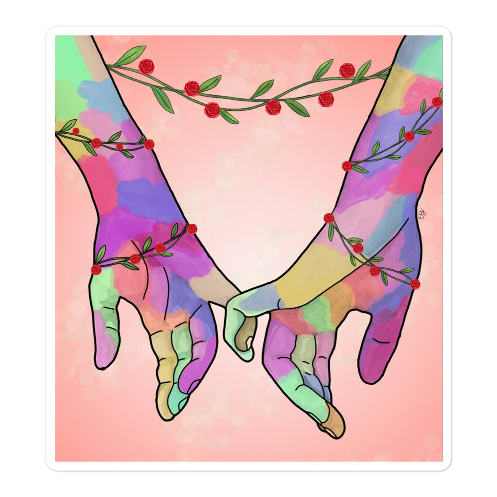 Love Always Wins Sticker, a mental health sticker with an uplifting message about kindness and acceptance.

