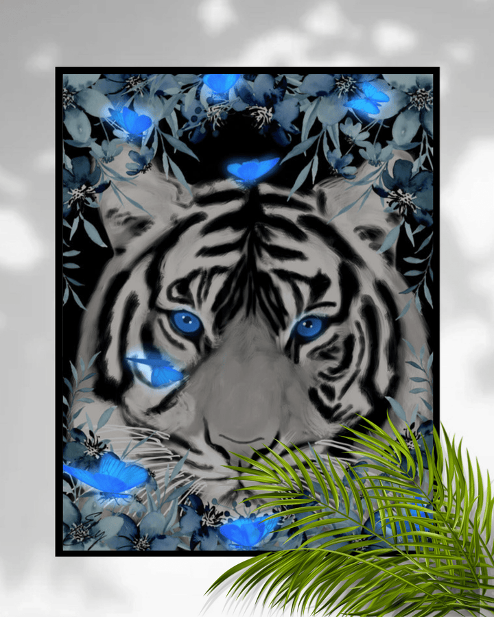 White Tiger Wall Art