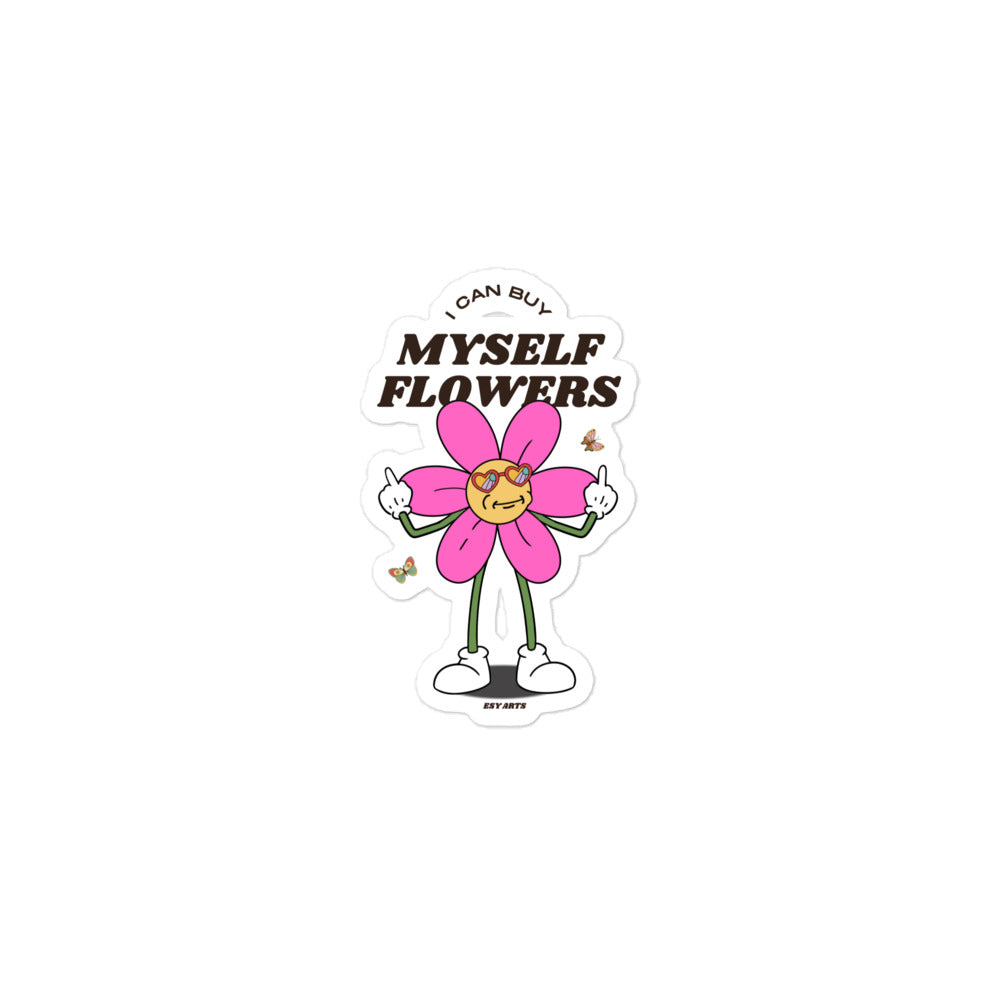 Inspirational sticker with a motivational self-love message for daily inspiration.

