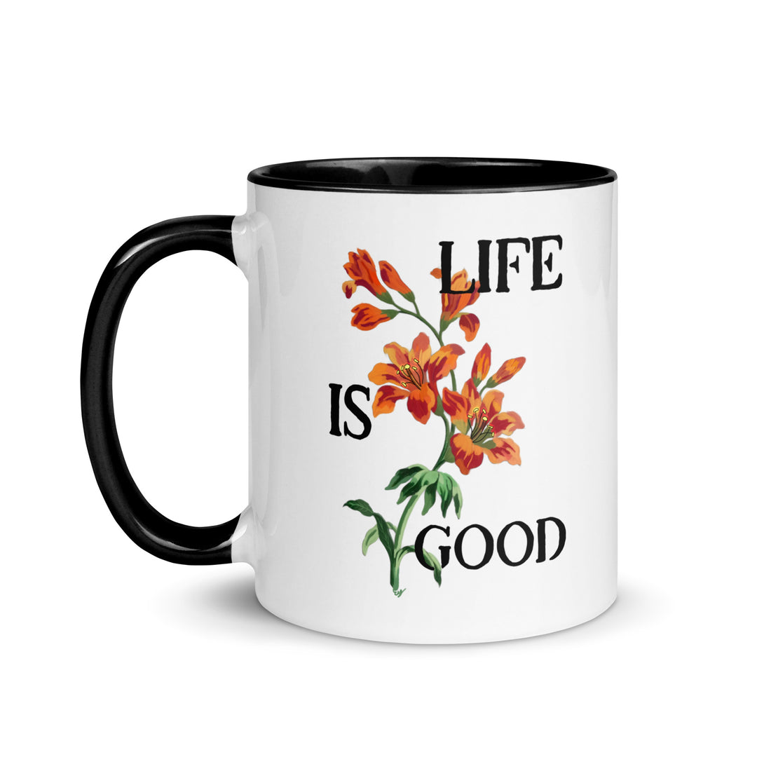The Life Is Good Mental Health Coffee Mug, a stylish and uplifting way to enjoy your favorite drink.