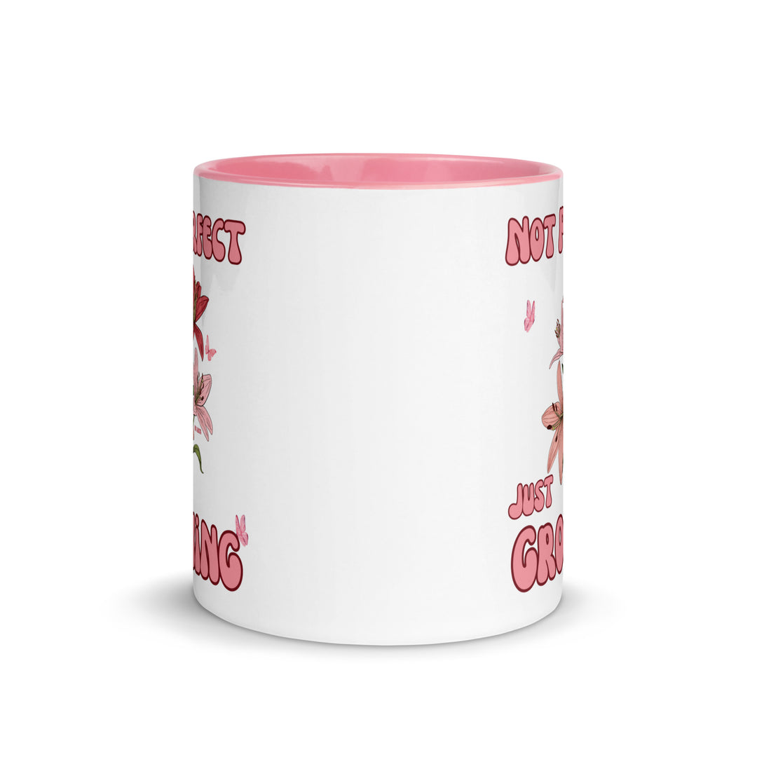This mental health mug encourages progress, positivity, and embracing the journey.