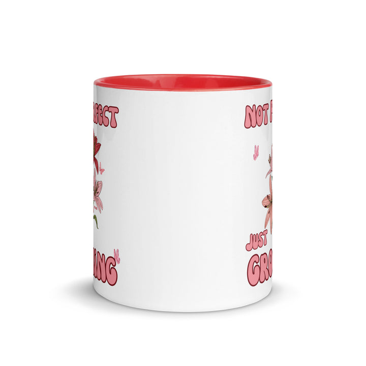 A positive affirmation mug designed to motivate and support a growth mindset.
